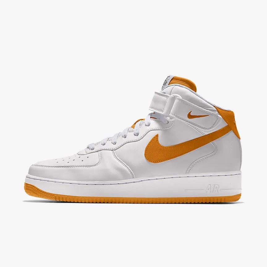 Giày Nike Air Force 1 Mid By You Nam Trắng Cam